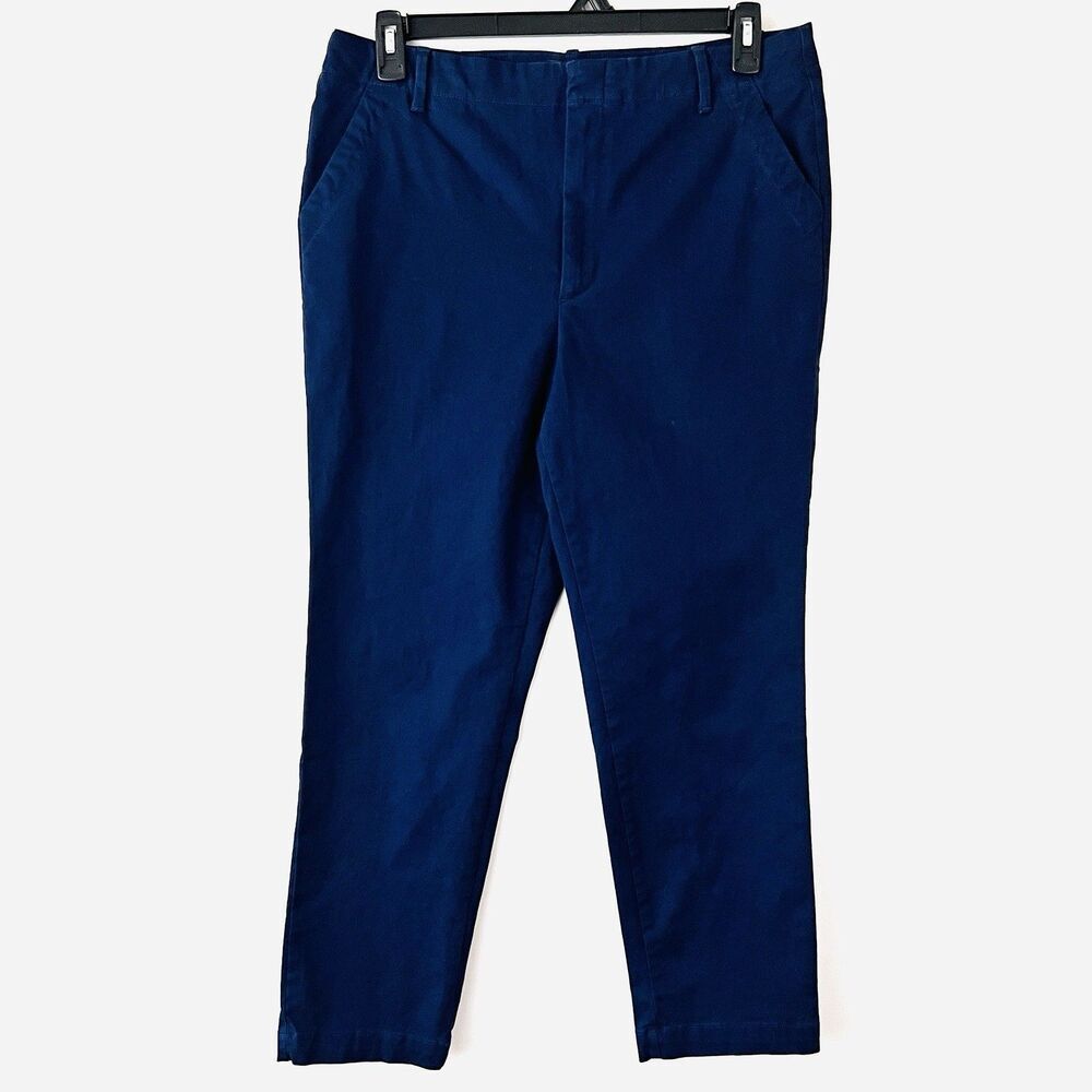 Banana Republic Blue Slimfit Authentic Chino Pants Size 14 Retail $100 Preppy